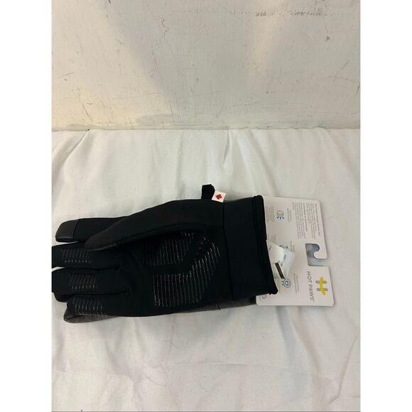 Men’s S/M Hot Paws Black gloves plush lining new - Picture 5 of 5